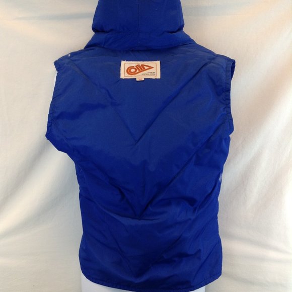 Vintage Blue Goose Down Puffer Vest - Picture 7 of 11